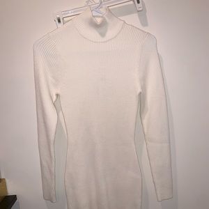 White Turtleneck Sweater Dress Abercrombie and Fitch NWT size small